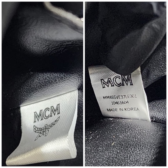 Authentic MCM Visetos Small Side Stud Stark Backpack Munich Blue - Picture 7 of 16